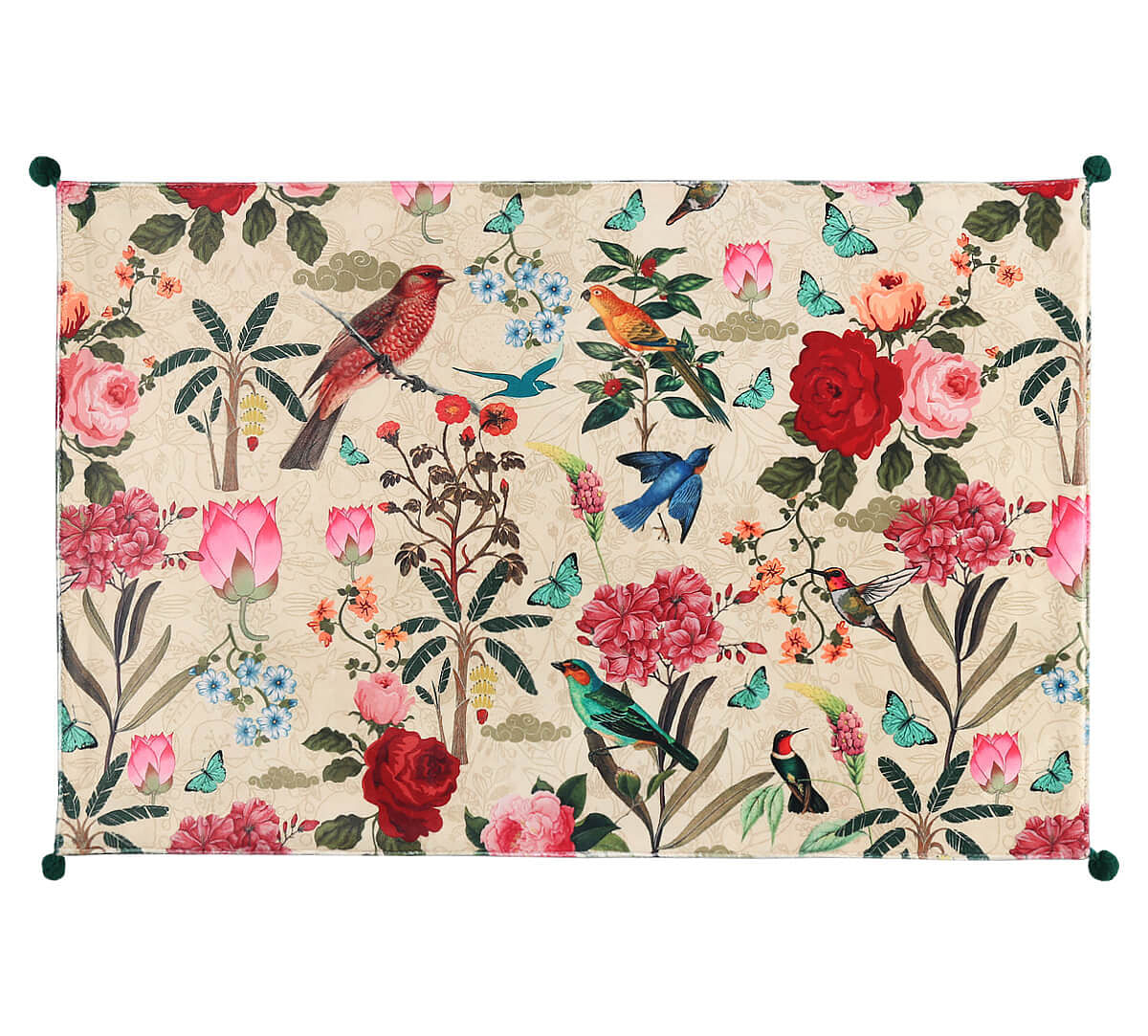 India Circus by Krsnaa Mehta Bird Land Micro Velvet Table Mats Set of 6