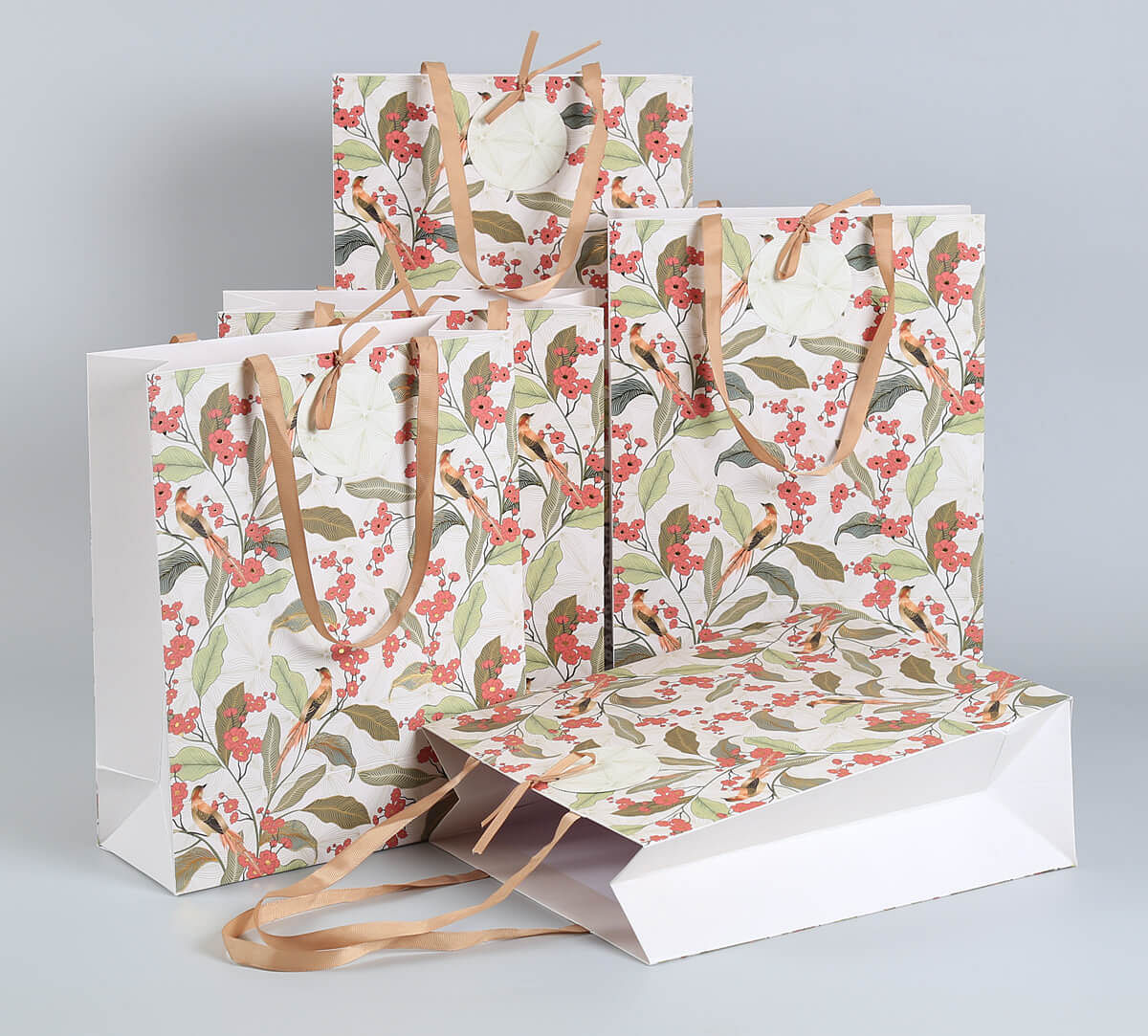 India Circus by Krsnaa Mehta Bird land paradise Big Gift Bag Set of 5