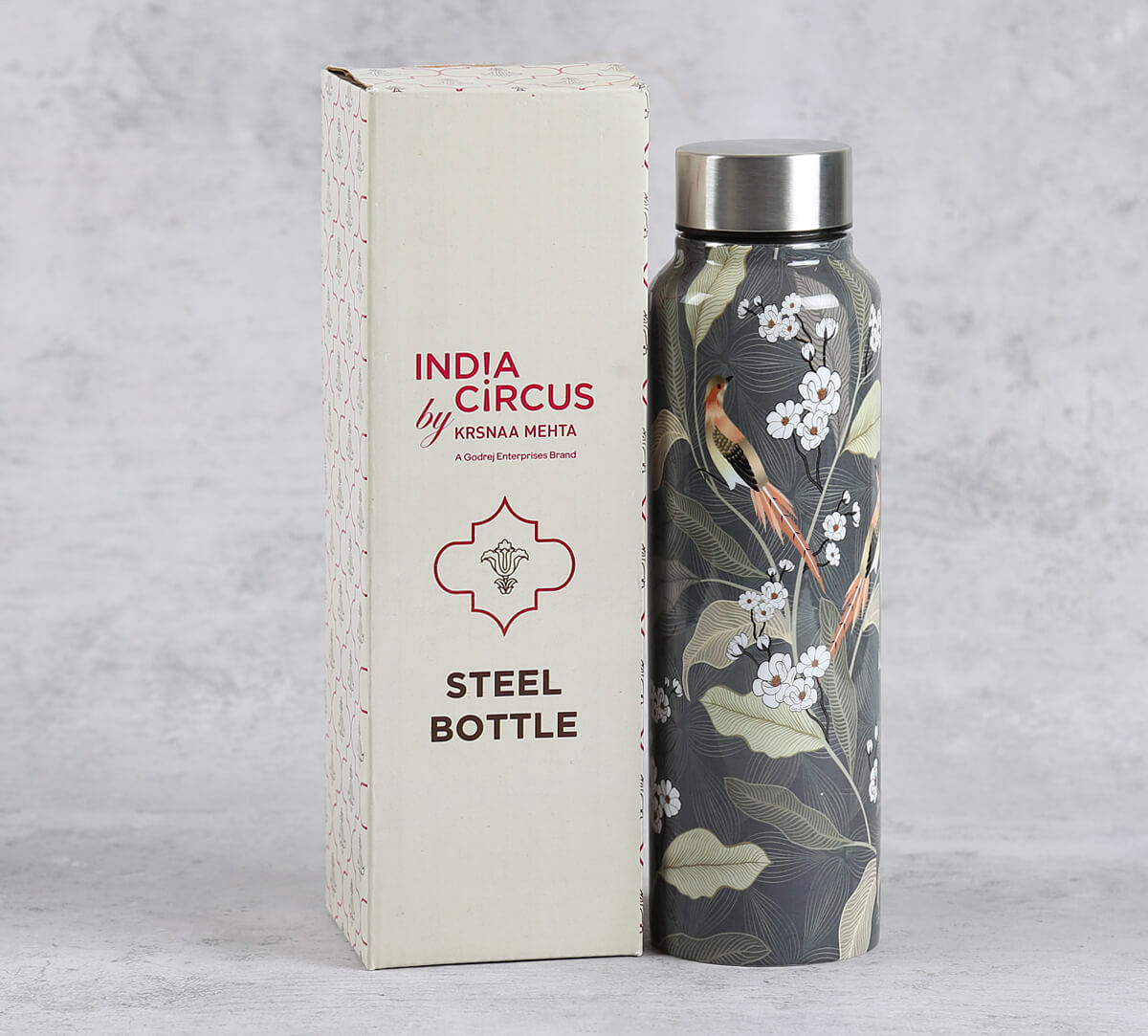 India Circus by Krsnaa Mehta Bird Land Paradise Big Steel Bottle