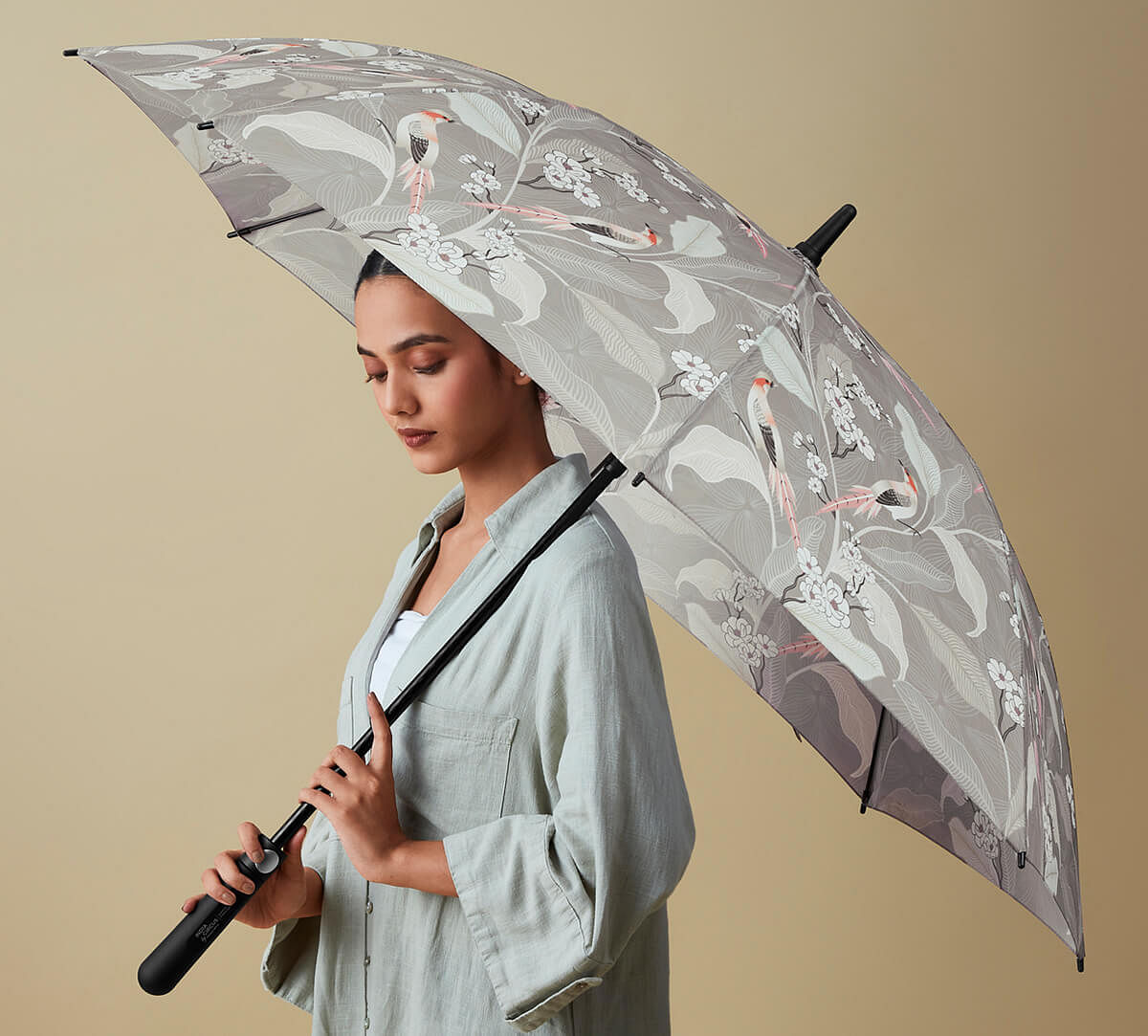 India Circus by Krsnaa Mehta Bird Land Paradise Long Umbrella