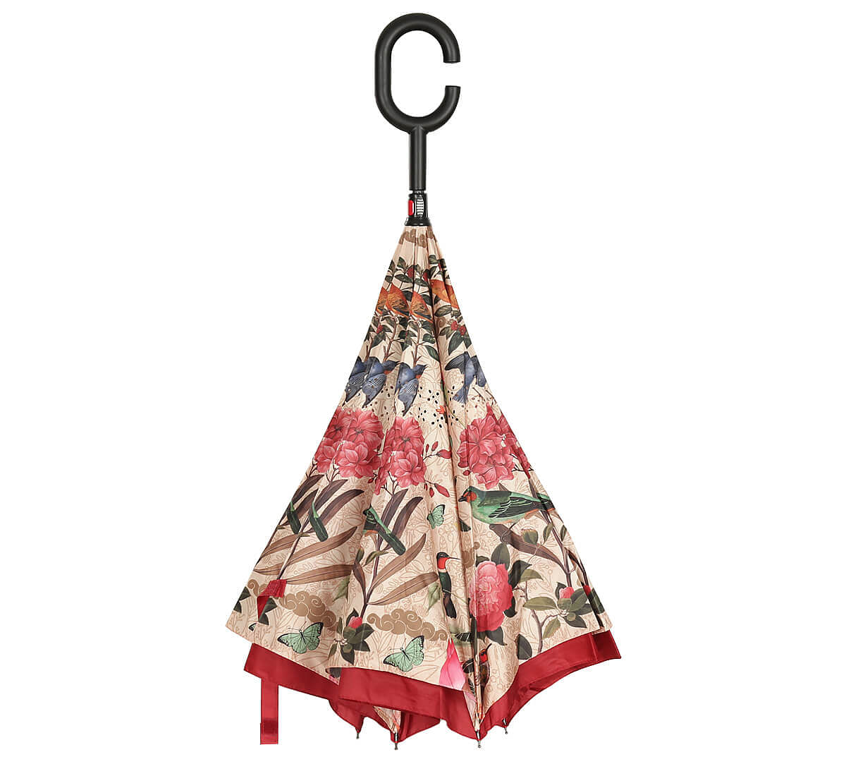 India Circus by Krsnaa Mehta Bird Land Reversible Reversible Umbrella