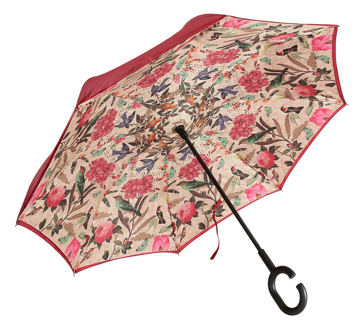 India Circus by Krsnaa Mehta Bird Land Reversible Reversible Umbrella