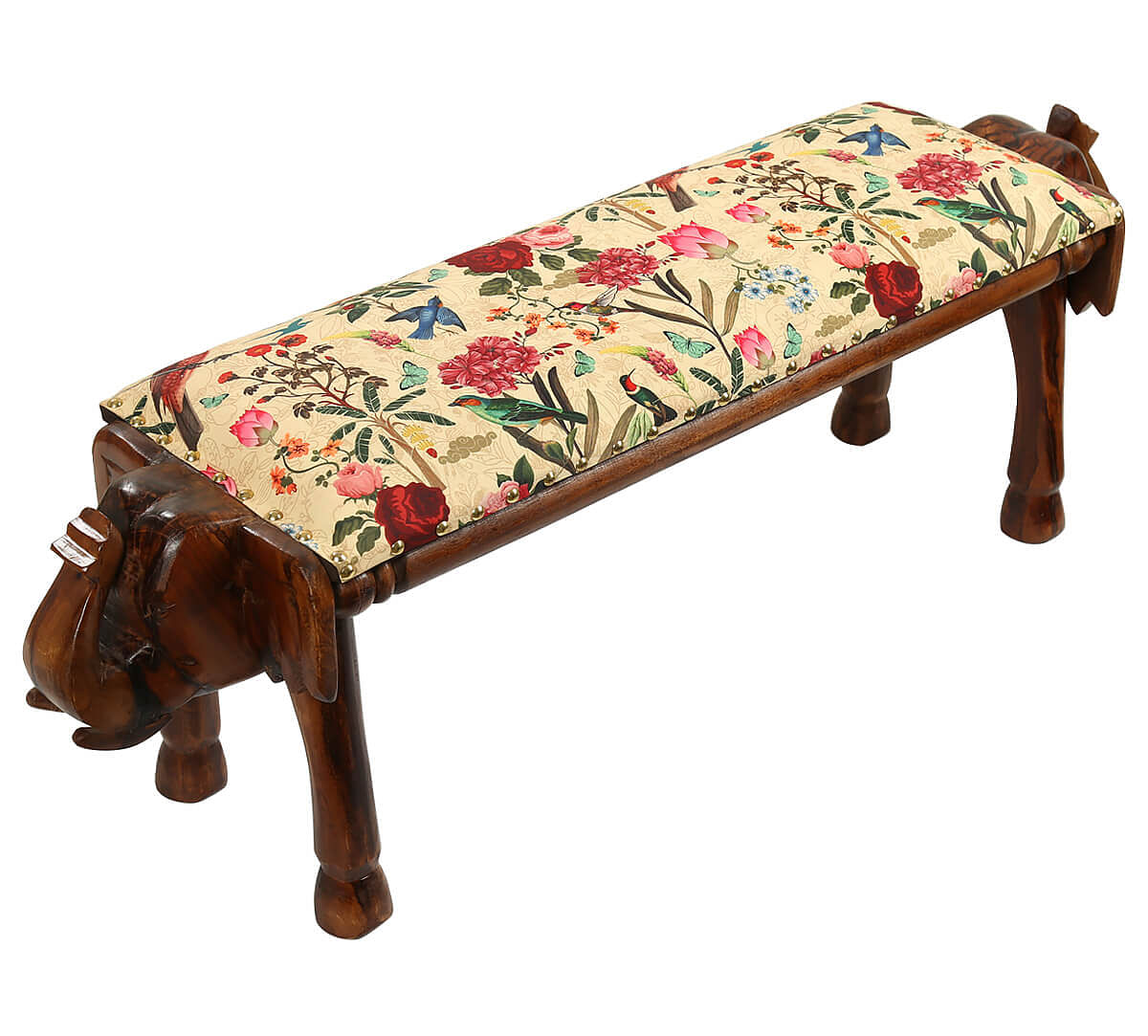 India Circus by Krsnaa Mehta Bird Land Wooden Animal Bench