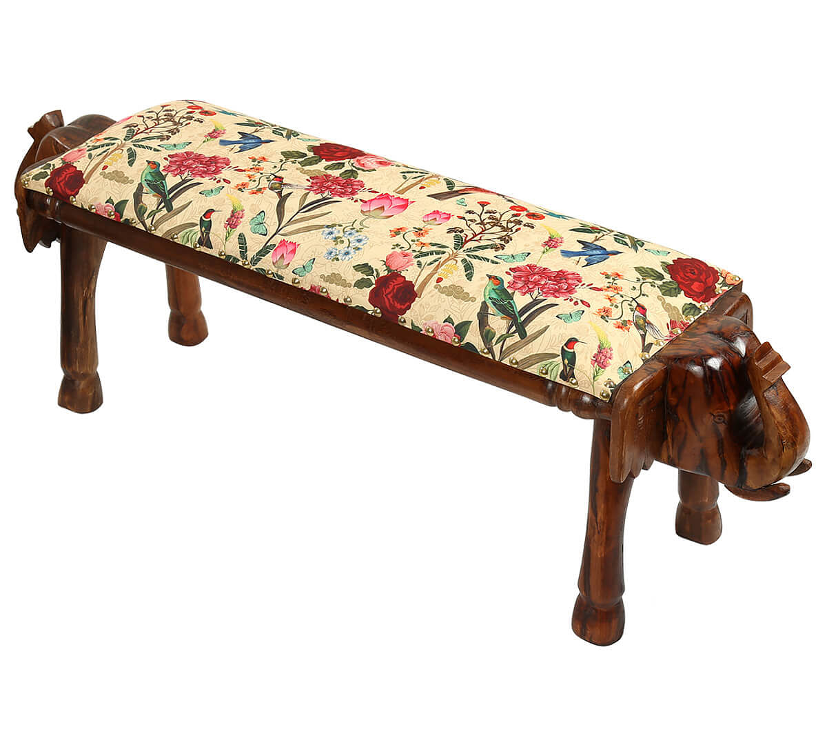 India Circus by Krsnaa Mehta Bird Land Wooden Animal Bench