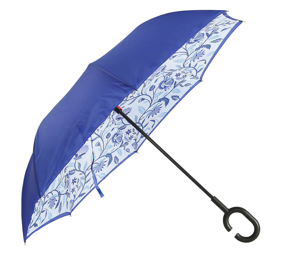 India Circus by Krsnaa Mehta Blaue Blume Reversible Umbrella