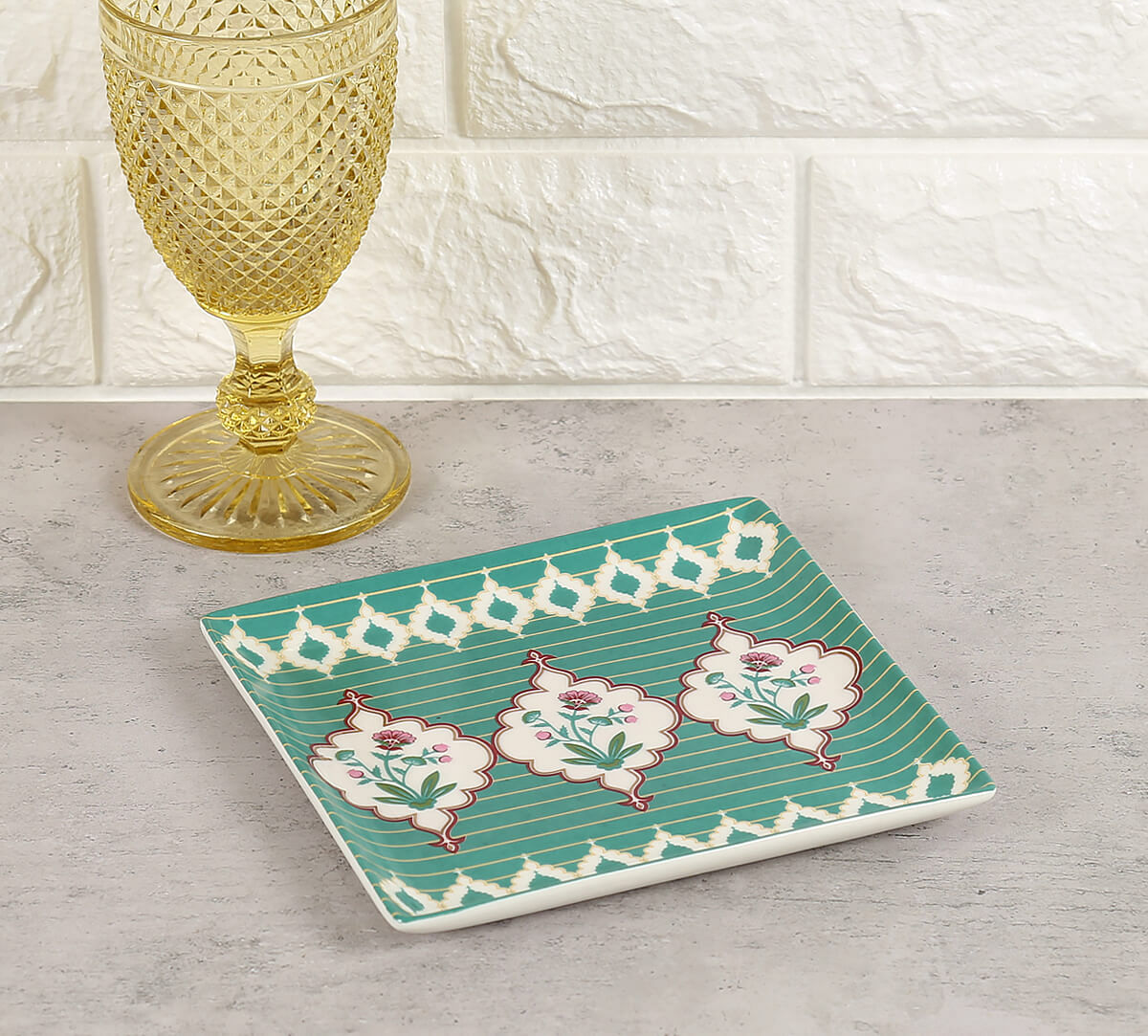 India Circus by Krsnaa Mehta Blooming Dahlia Small Platter