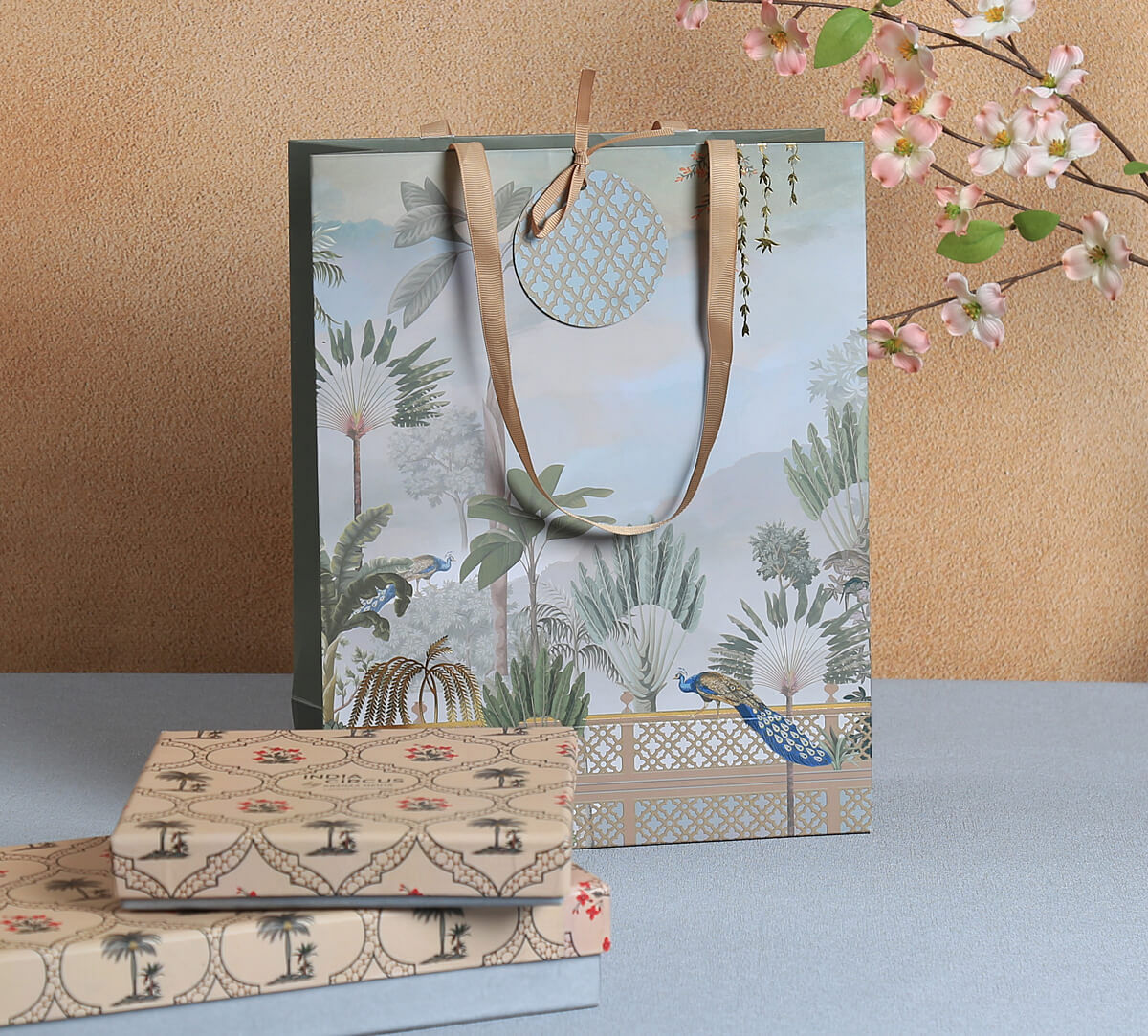 India Circus by Krsnaa Mehta Blooming Meadow Big Gift Bag Set of 5
