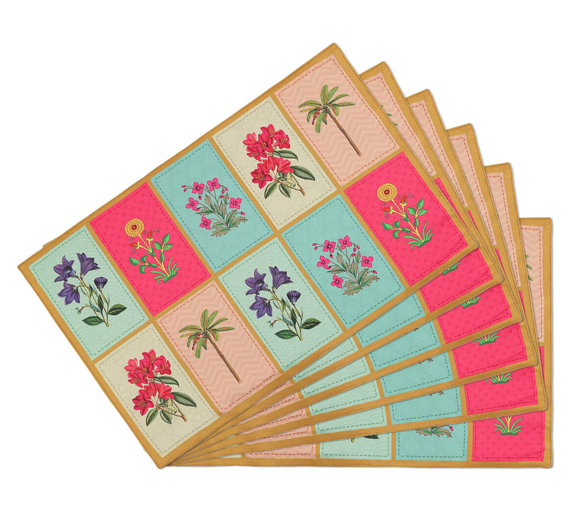 India Circus by Krsnaa Mehta Blossom Treasure Table Mats set of 6