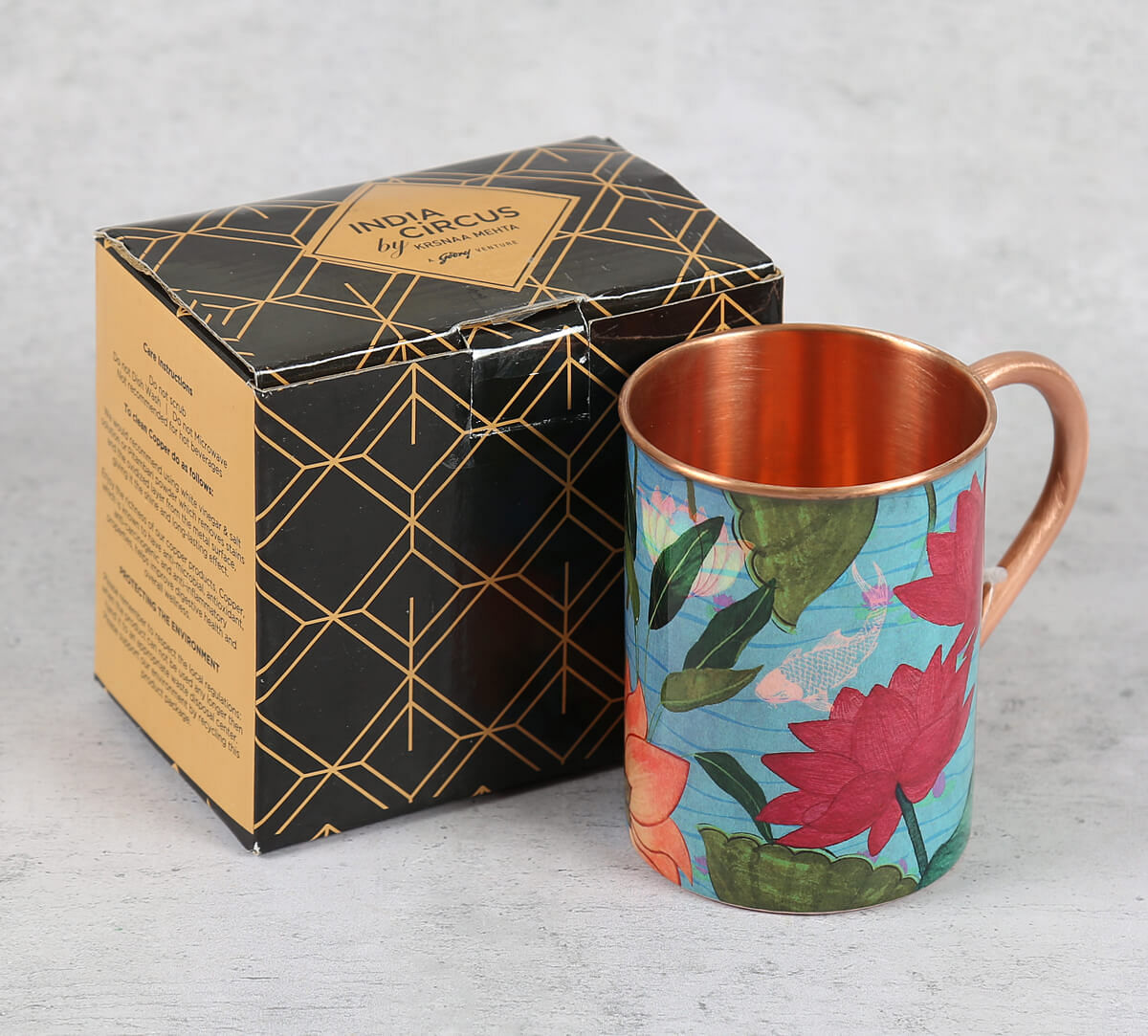 India Circus by Krsnaa Mehta Blossomy Mosaic Copper Mug