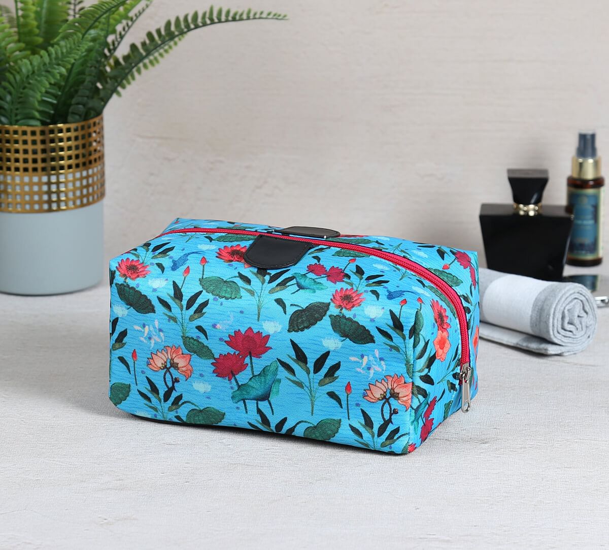 India Circus by Krsnaa Mehta Blossomy Mosaic Utility Pouch