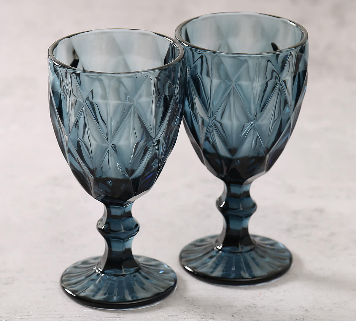 India Circus by Krsnaa Mehta Blue Wine Glass