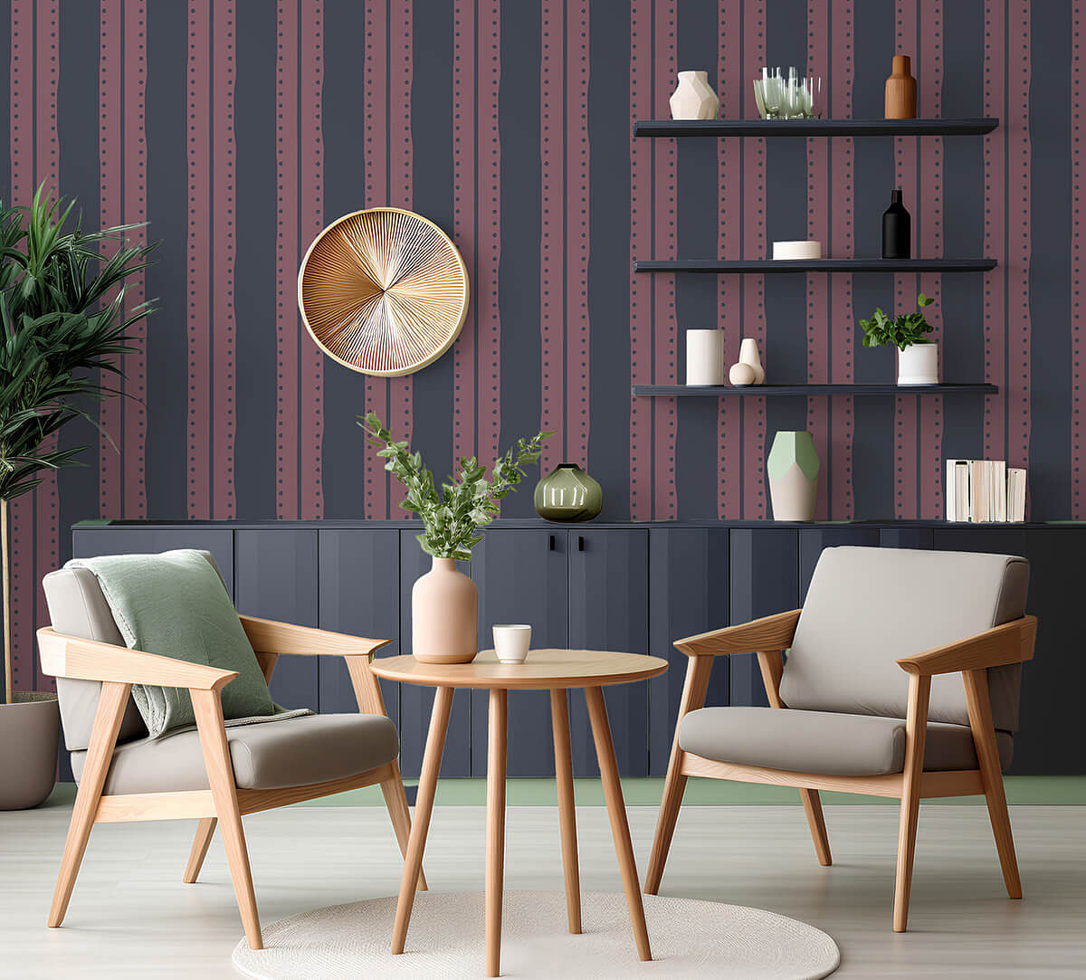 India Circus by Krsnaa Mehta Blueberry Weaves on Wallpaper