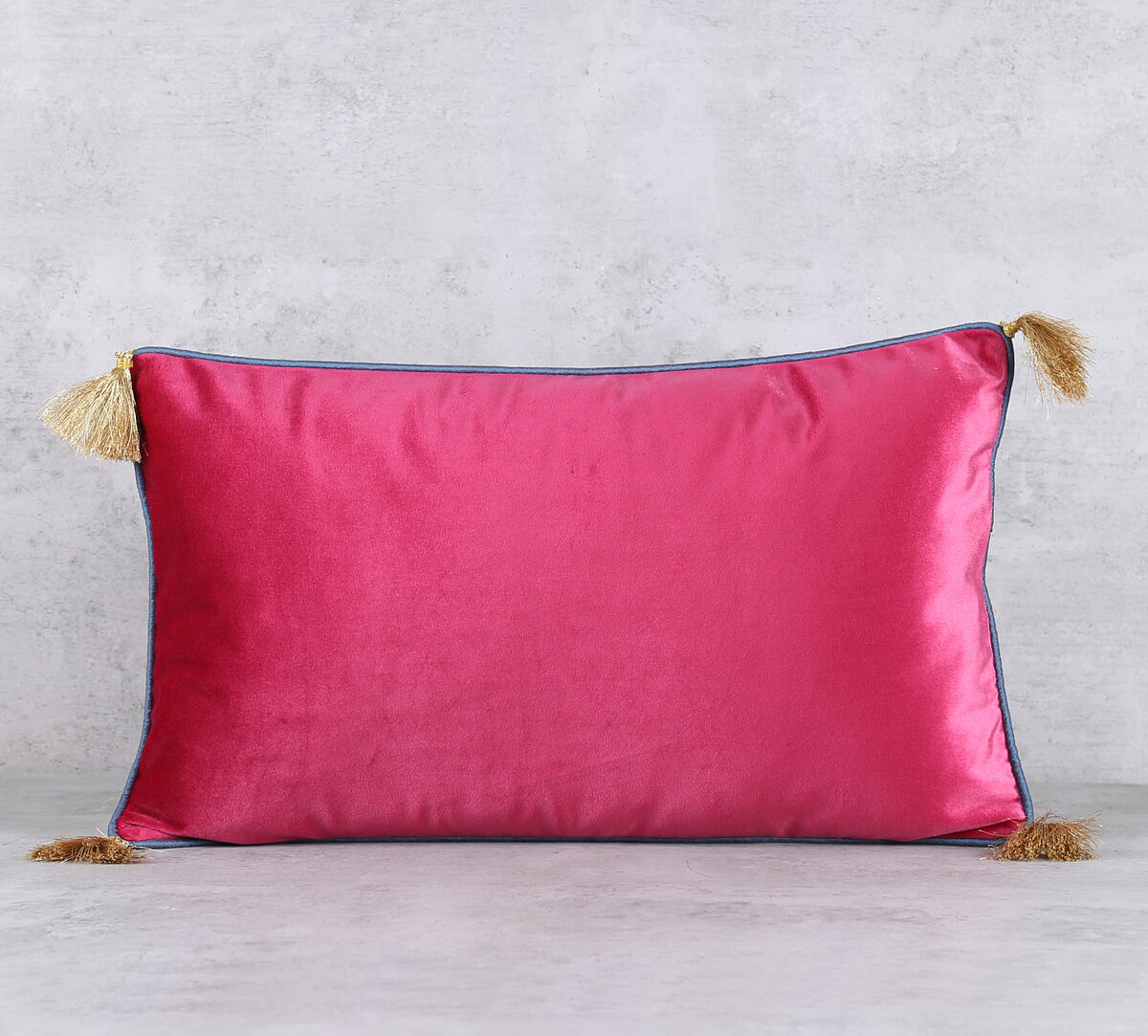 India Circus by Krsnaa Mehta Blush Tassle Cushion Cover