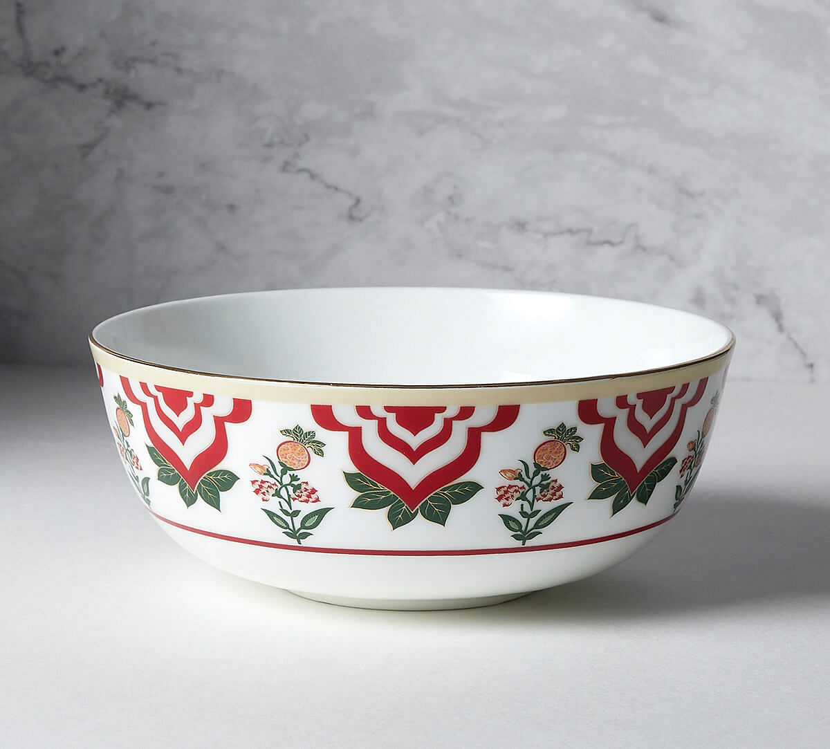 India Circus by Krsnaa Mehta Blushed Orchard Serving Bowl