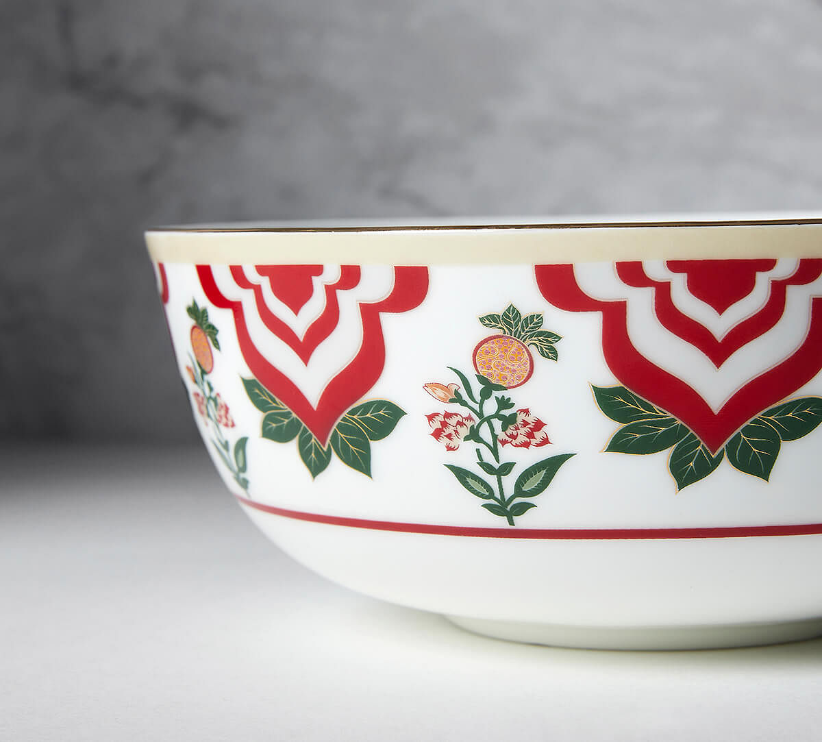 India Circus by Krsnaa Mehta Blushed Orchard Serving Bowl