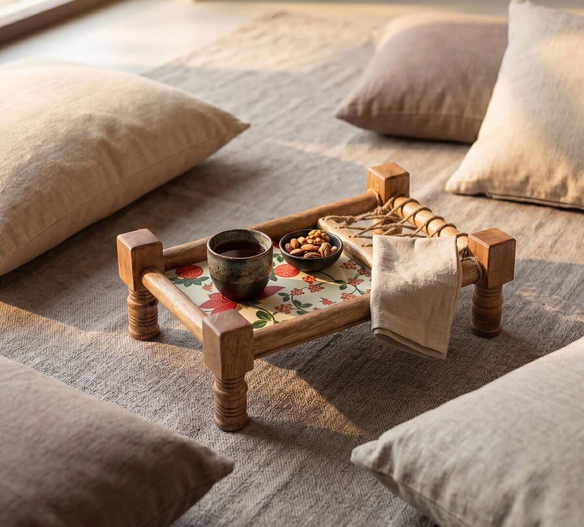 Blushed Orchard Wooden Platter