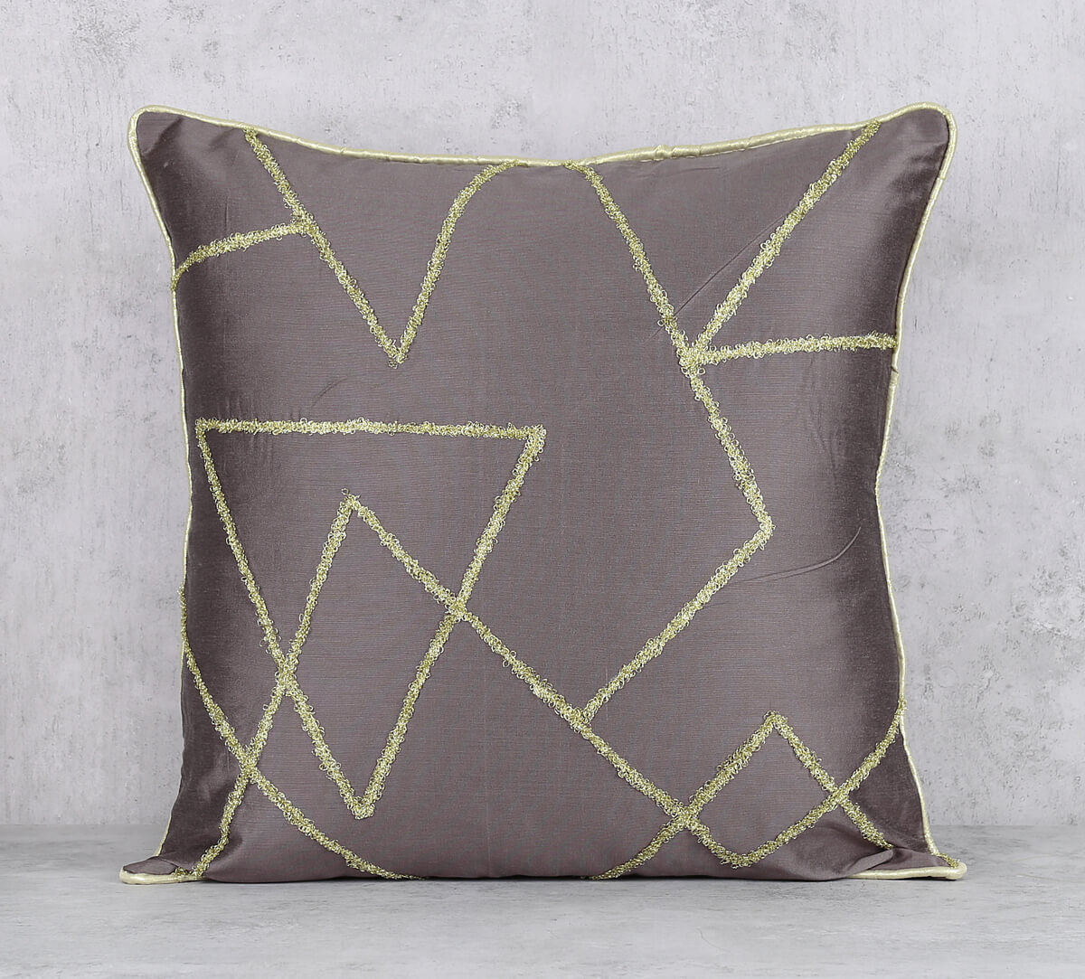 India Circus by Krsnaa Mehta Burgundy Gold Cushion Cover