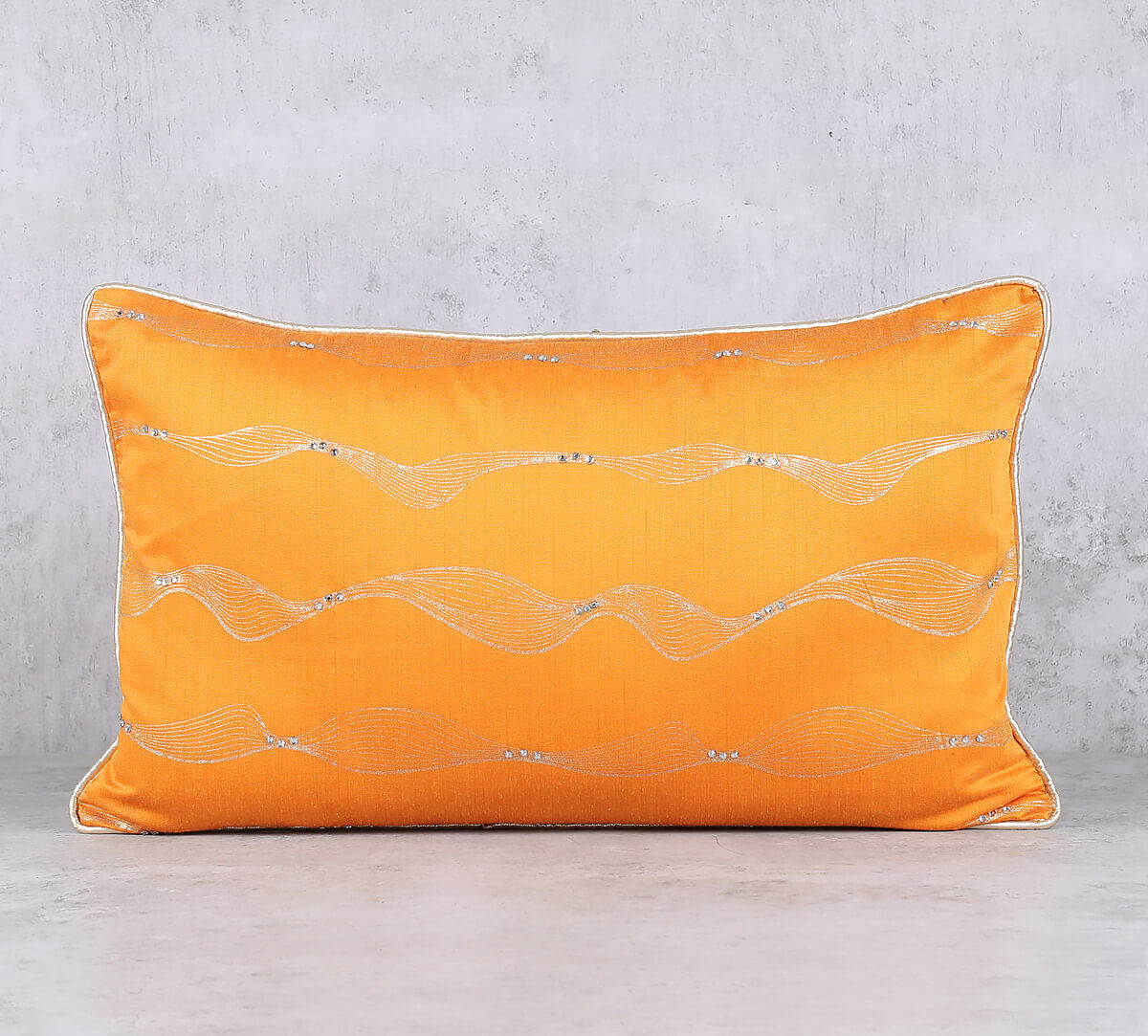 India Circus by Krsnaa Mehta Carica Foils Metallic Print  Cushion Cover