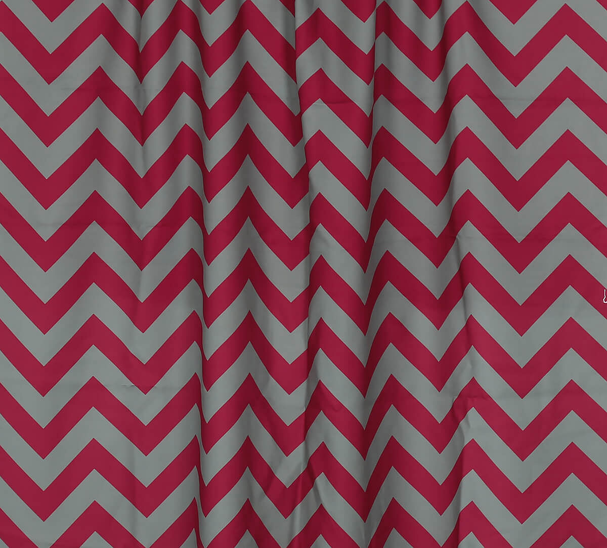 India Circus by Krsnaa Mehta Chevron Melavo Burgundy Fabric