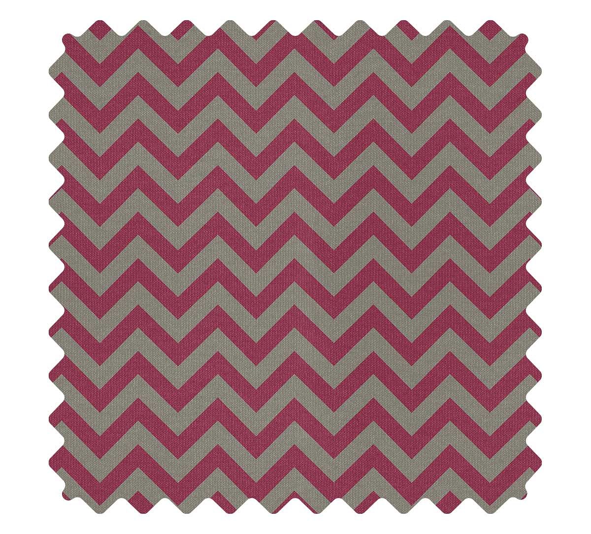 India Circus by Krsnaa Mehta Chevron Melavo Burgundy Fabric