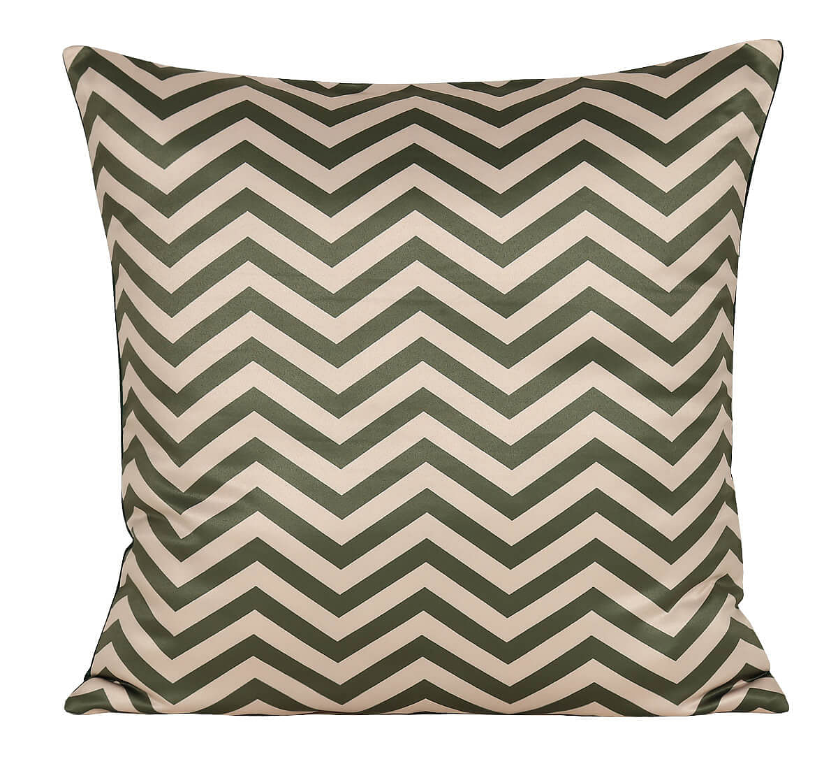 India Circus by Krsnaa Mehta Chevron Palms Satin Blend Cushion Cover Set of 5