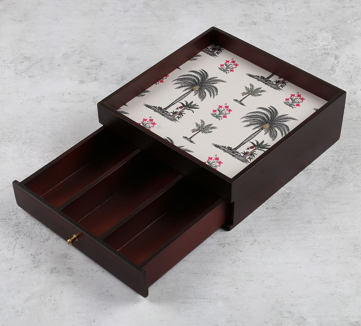 India Circus by Krsnaa Mehta Chevron Palms Cutlery Organizer