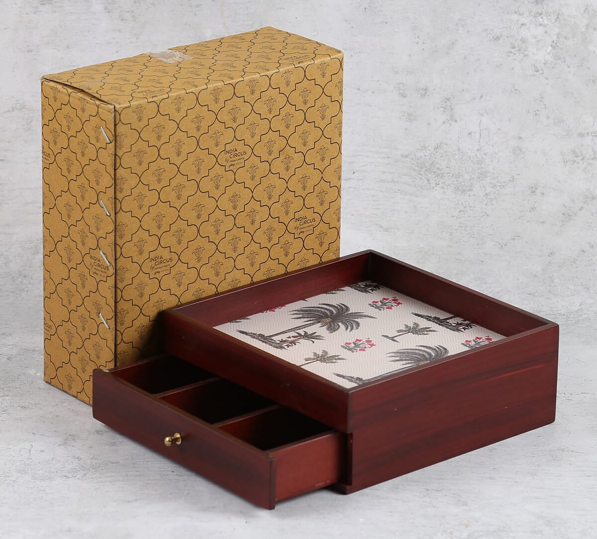 India Circus by Krsnaa Mehta Chevron Palms Cutlery Organizer

