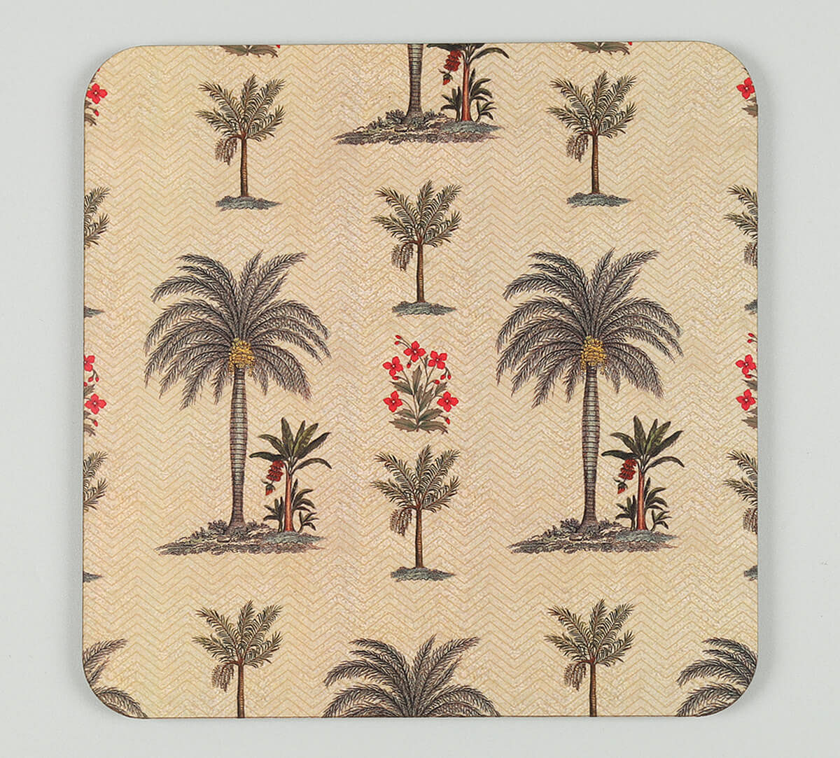 India Circus by Krsnaa Mehta Chevron Palms Trivet Set of 2