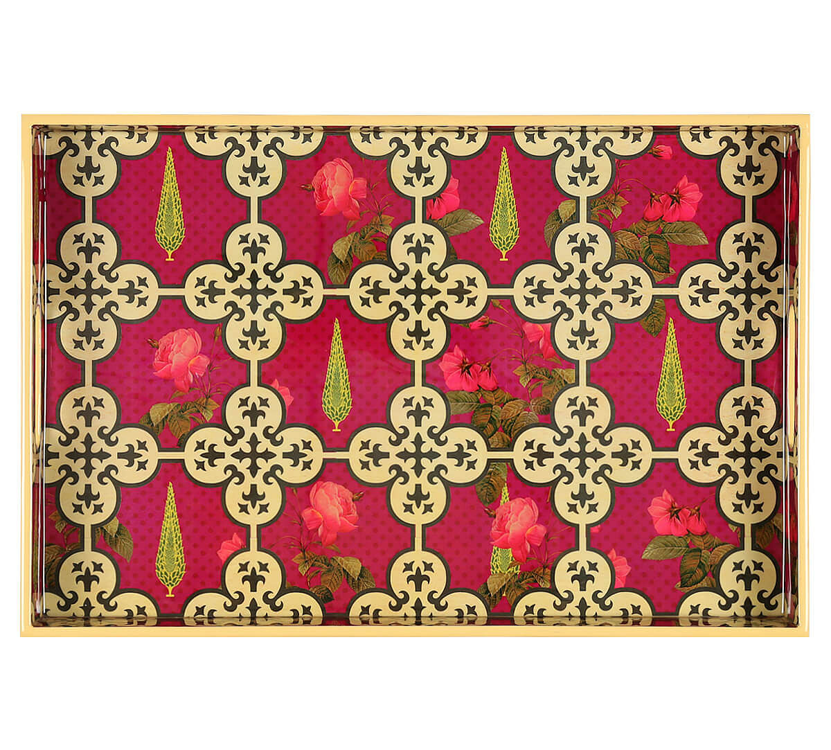 India Circus by Krsnaa Mehta Clover's Knotty Play Rectangle Serving Tray
