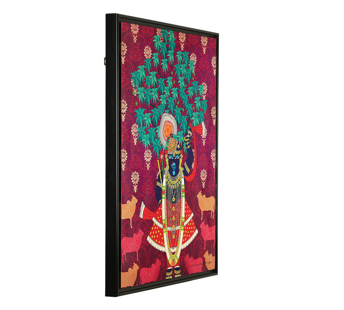 India Circus by Krsnaa Mehta Divine Harmony Floating Framed Canvas Wall Art