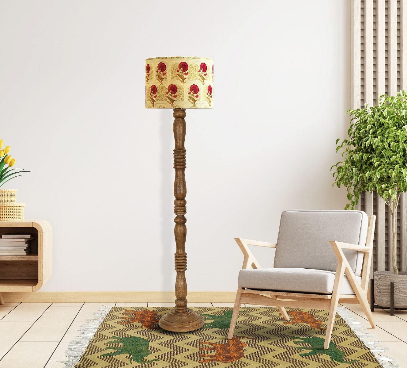 India Circus by Krsnaa Mehta Earthen Touch Floor Lamp Base