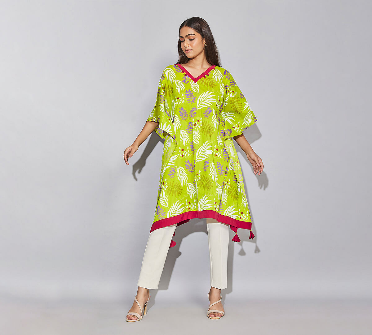 Fern and Flights Kaftan Kurti