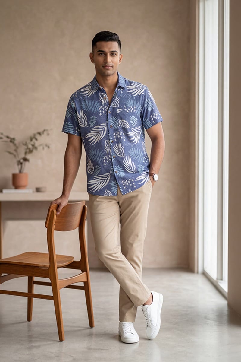 India Circus by Krsnaa Mehta Fern and Flights Men's Shirt