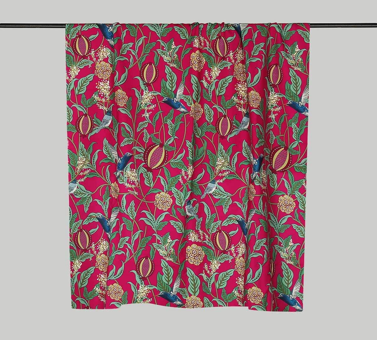 India Circus by Krsnaa Mehta Flights of Vivers Fuchsia Fabric