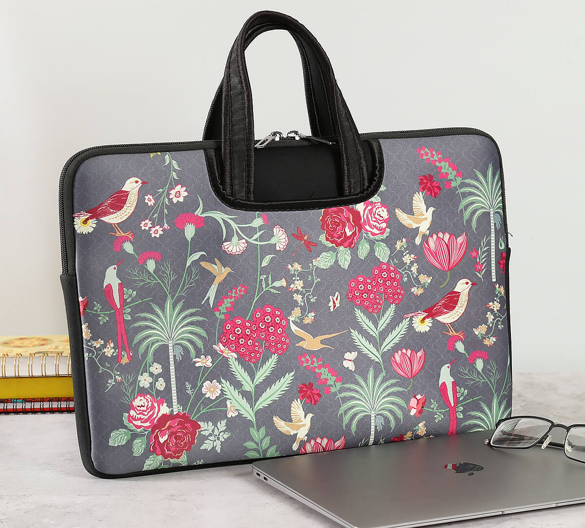 India Circus by Krsnaa Mehta Floral Galore Laptop Sleeve Bag