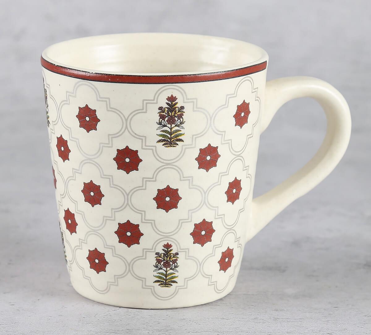 India Circus by Krsnaa Mehta Floral Lattice Coffee Mug