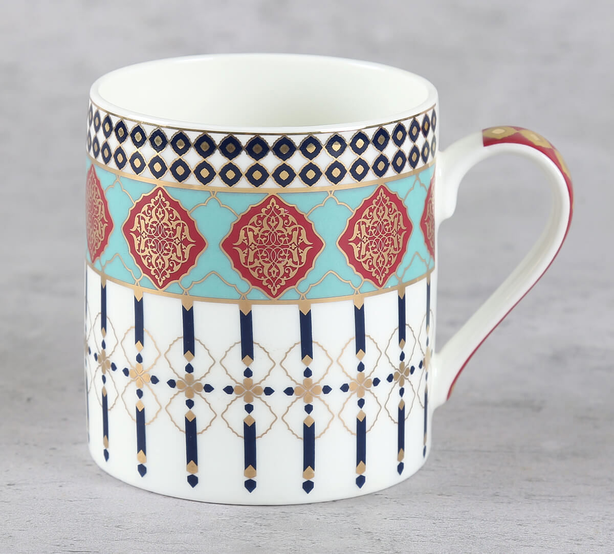 India Circus by Krsnaa Mehta Floral Reed Mug Set of 2