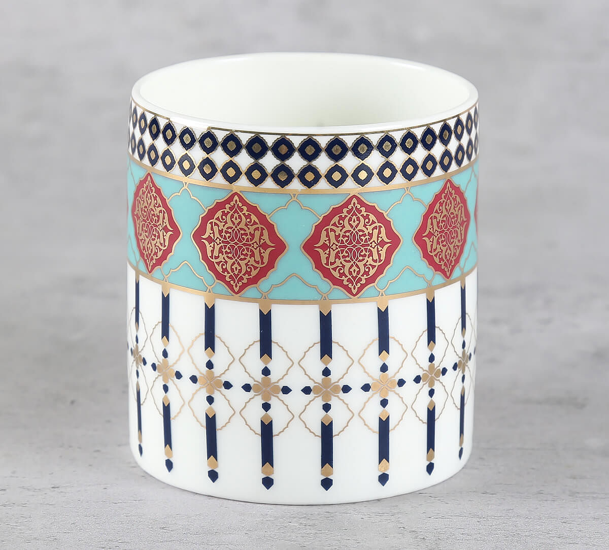 India Circus by Krsnaa Mehta Floral Reed Mug Set of 2