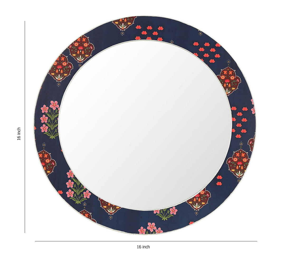 India Circus by Krsnaa Mehta Floret Delight Wall Mirror