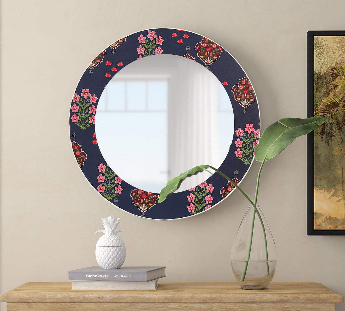 India Circus by Krsnaa Mehta Floret Delight Wall Mirror