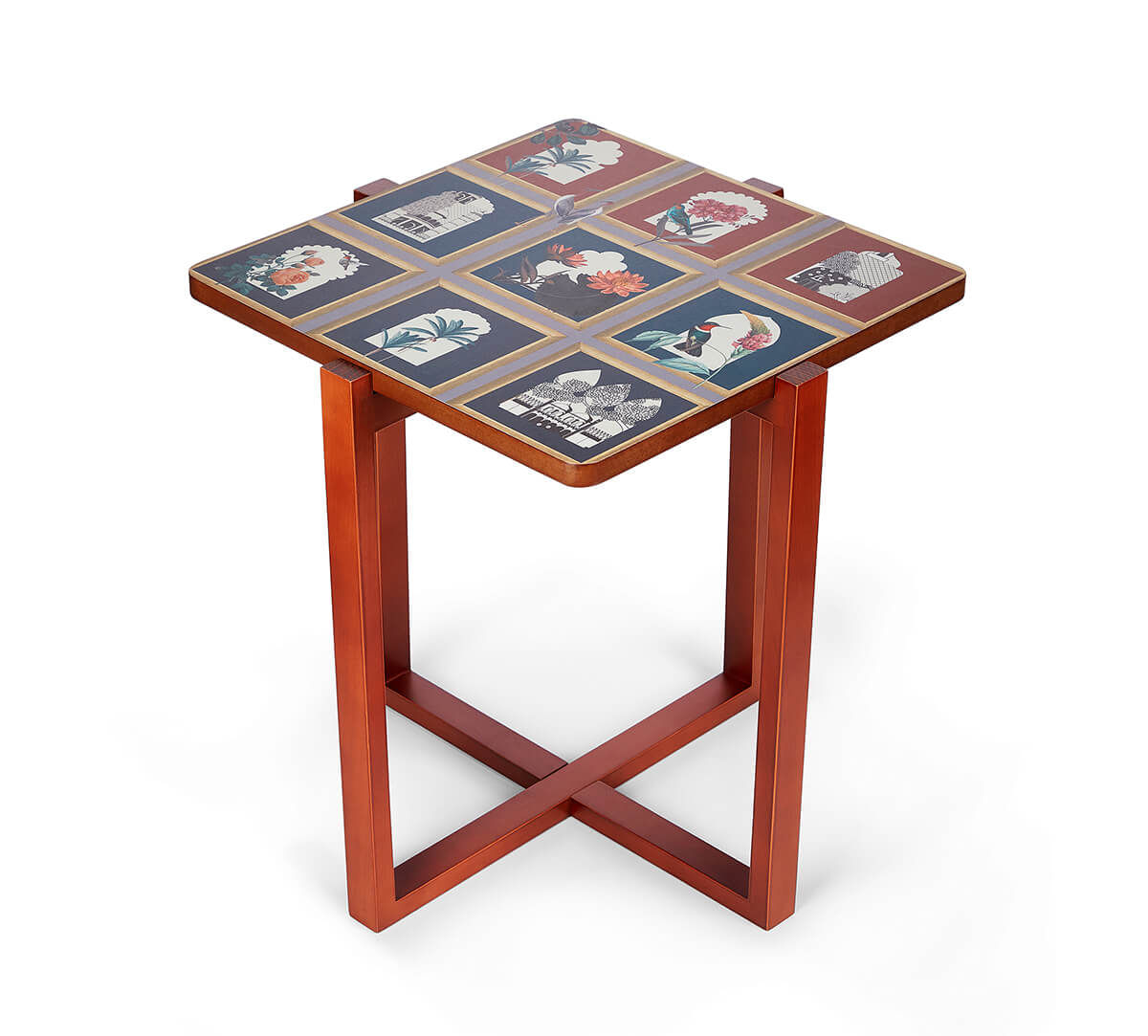 India Circus by Krsnaa Mehta Fluttering Blooms Square Table