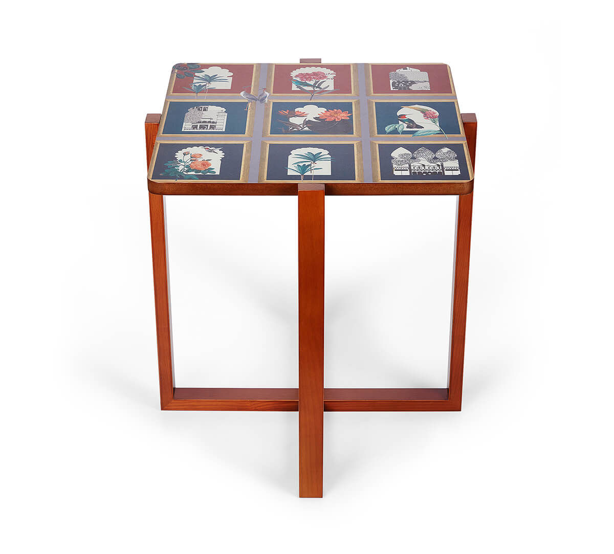 India Circus by Krsnaa Mehta Fluttering Blooms Square Table