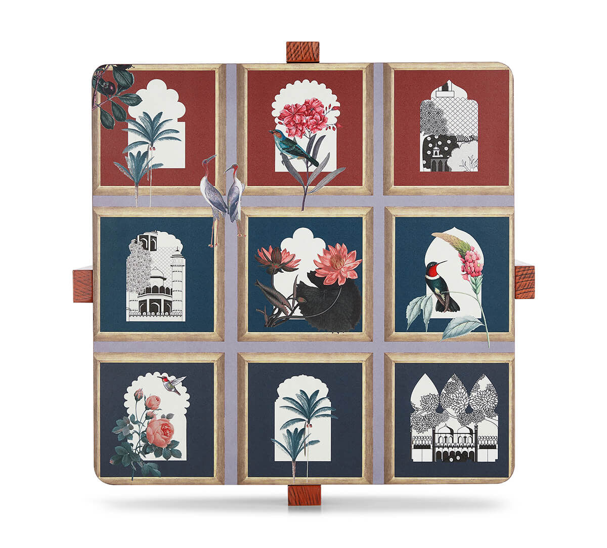 India Circus by Krsnaa Mehta Fluttering Blooms Square Table