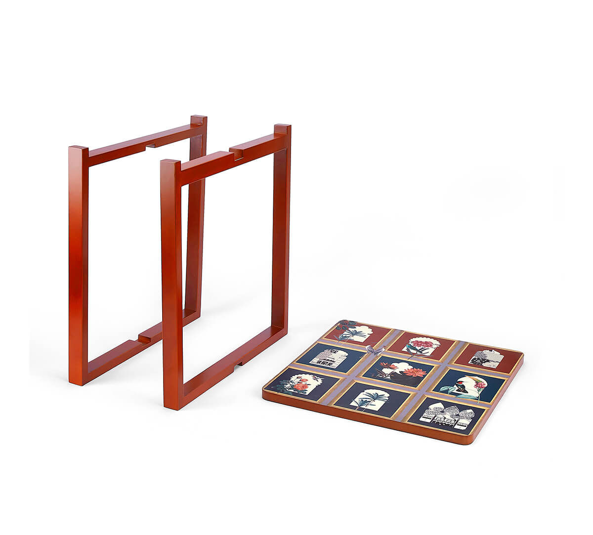 India Circus by Krsnaa Mehta Fluttering Blooms Square Table