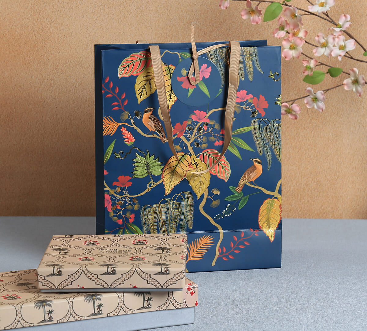 India Circus by Krsnaa Mehta Fronds and Florets Big Gift Bag Set of 5
