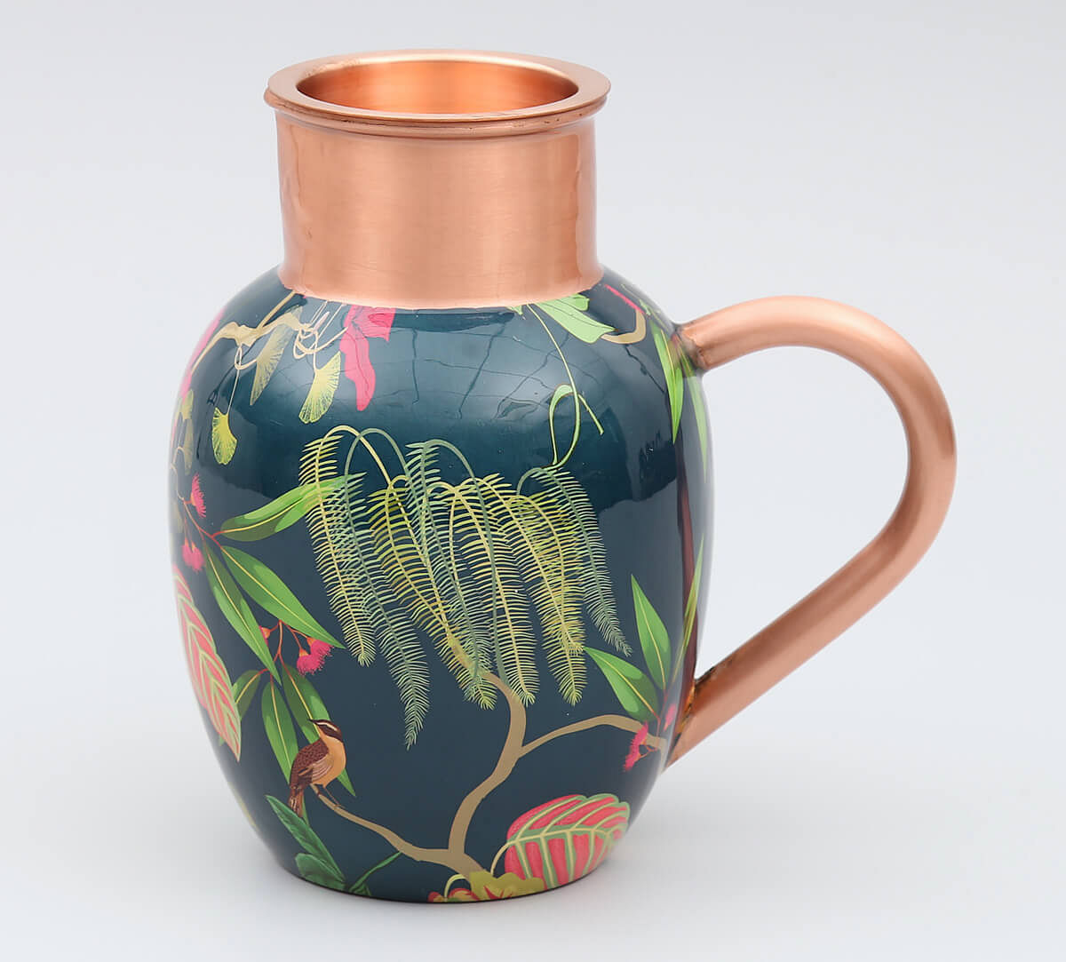 India Circus by Krsnaa Mehta Fronds and Florets Copper Jug Set