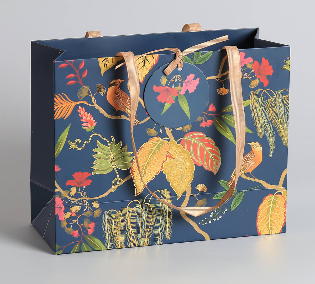 India Circus by Krsnaa Mehta Fronds and Florets Small Gift Bag Set of 5