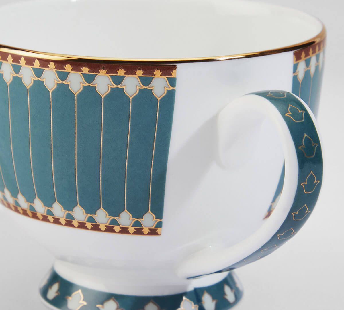India Circus by Krsnaa Mehta Grandeur Greens Cup & Saucer Set of 6