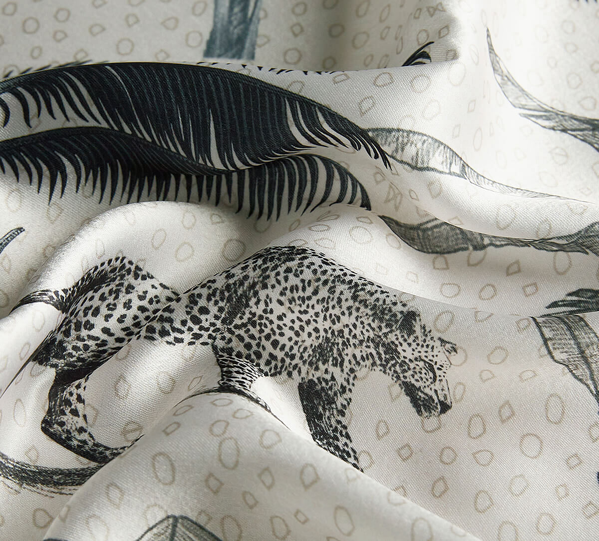 India Circus by Krsnaa Mehta Grayscale Safari Scarf