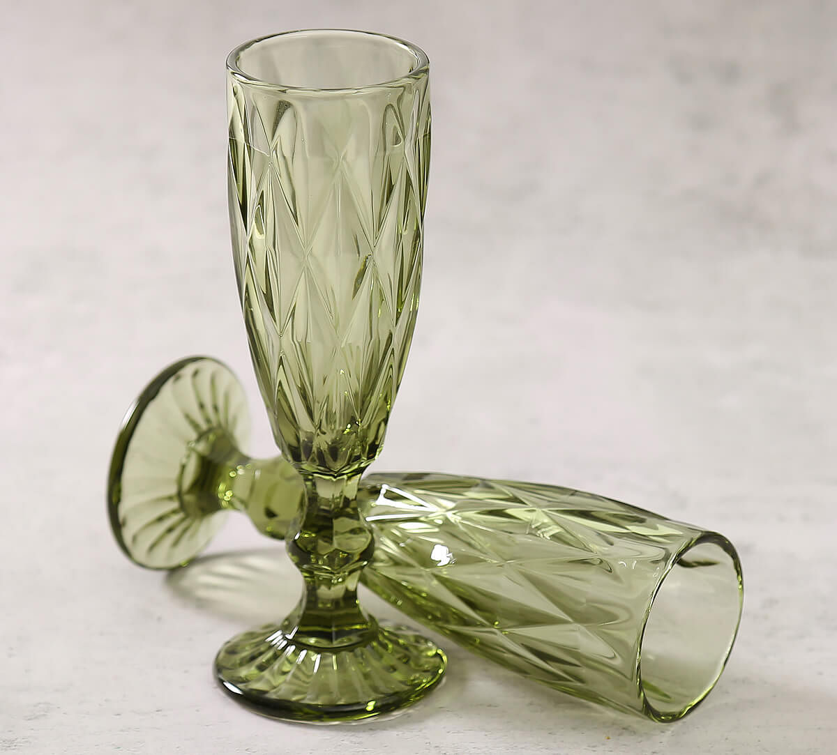 India Circus by Krsnaa Mehta Green Champagne Glass